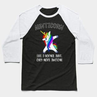 Aunticorn Like a Normal Aunt But More Awesome Vintage Baseball T-Shirt